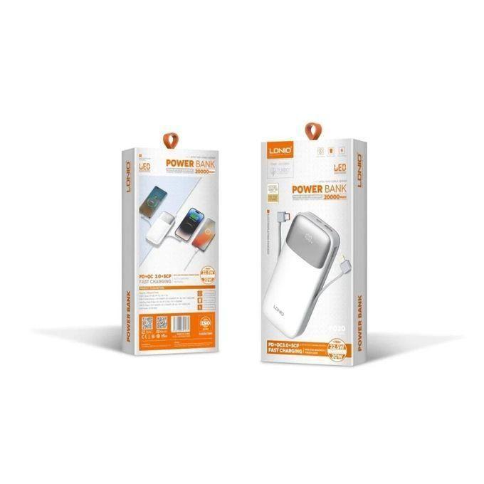 Ldnio PQ20 10000mAh PD 20W Power Bank