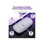 LED 2.4G Rechargeable Wireless Mouse Black